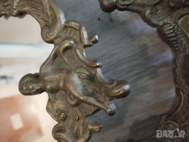 Бароково настолно огледало, снимка 4 - Други ценни предмети - 42767203