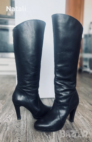 Ботуши DUO от естествена кожа 39 номер, снимка 2 - Дамски ботуши - 52972871