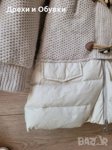 Зимно яке с естествен косъм и гъши пух , снимка 2 - Якета - 52168421