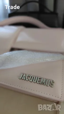 Оригинална кожена чанта Jacquemus Le Grand Bambino Pink, снимка 3 - Чанти - 56015118