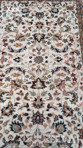 Ръчно тъкан вълнен Ирански килим., снимка 7 - Килими - 44340411