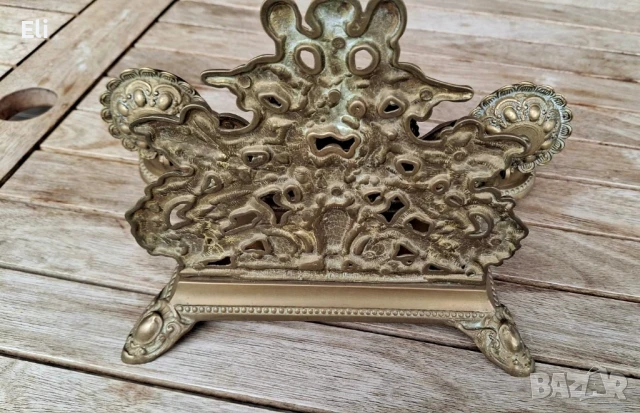 Френска мастилница бронз, снимка 7 - Антикварни и старинни предмети - 51320668