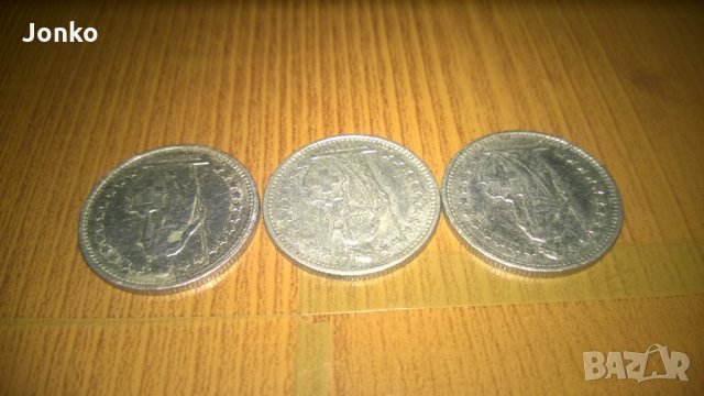 Монети 1/2 Fr. , снимка 2 - Колекции - 25196901