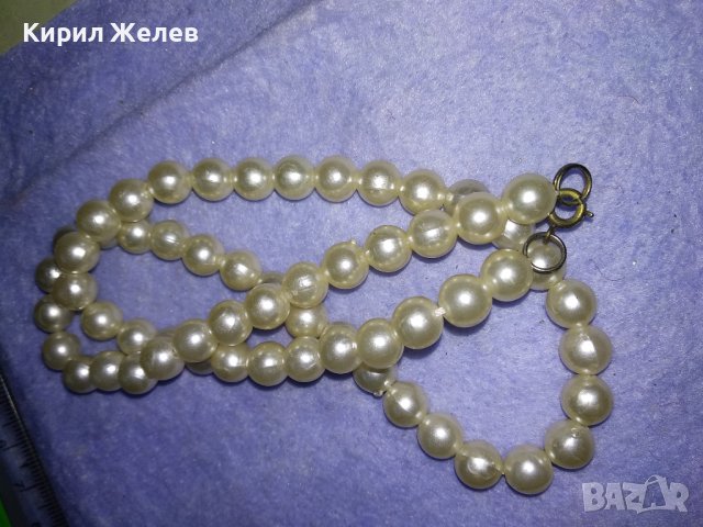 СТИЛНО ПЕРЛЕНО ВИНТИДЖ КОЛИЕ 34769, снимка 5 - Колиета, медальони, синджири - 39177965