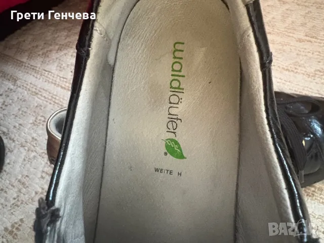 Дамски кецове WALTLAUFER- номер 38 - естествен лак, снимка 4 - Кецове - 50075915