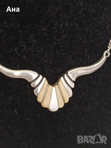 Красиво сребърно колие МХ60, снимка 1