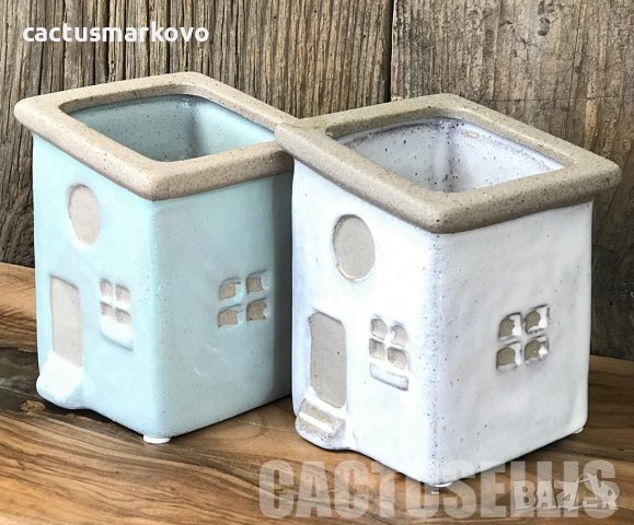 PT13 Керамична кашпа къща