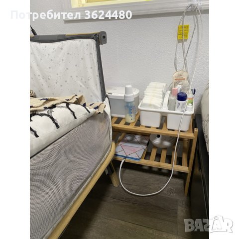 4064 Бамбуков стилаж с 2 рафта, снимка 2 - Други стоки за дома - 42155673