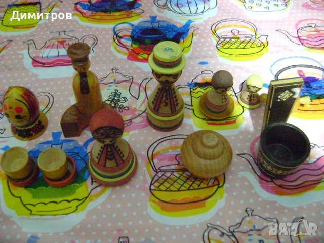 Лот дървени играчки от СССР