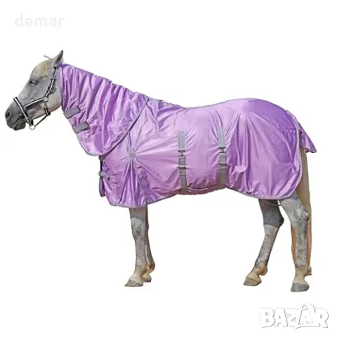 Leberna Combo Mesh Fly Rug с коремен бинт и покривало за врата за защита от насекоми, снимка 2 - Други стоки за животни - 55829698