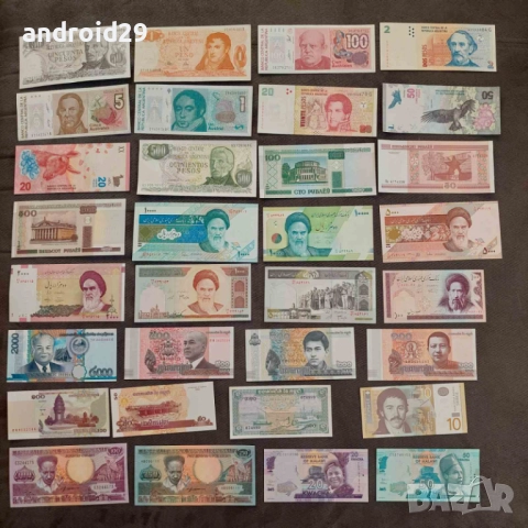 Лот Банкноти от 164 броя (без повтарящи) UNC, снимка 2 - Нумизматика и бонистика - 51240483