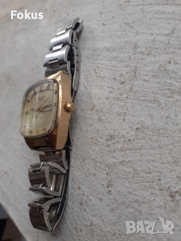 Часовник Польот Poljot автомат с позлата AU10 - работи, снимка 2 - Антикварни и старинни предмети - 53367456