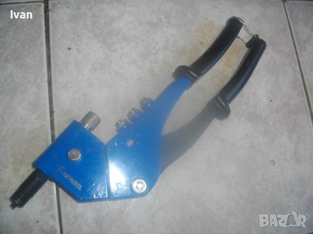 Немска Комбинирана Нитачка-Поп Нитове/Нит Гайки-HONSEL Multi 1 - Ръчна Лостова-Въртелива Глава 360гр, снимка 3 - Други инструменти - 42830071