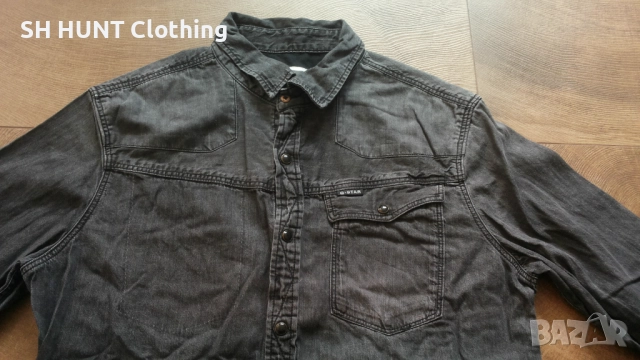 G-Star TAILOR Vintage Shirt размер M мъжа дънкова риза 21-59, снимка 3 - Ризи - 52730177