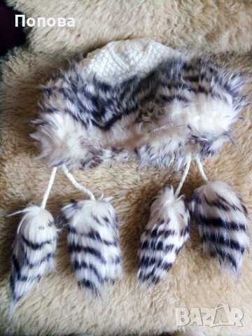 Уникална шапка 50% вълна, снимка 6 - Шапки - 38930496