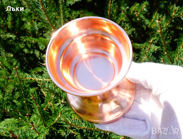 Масивна медна чаша 260 гр. , снимка 2 - Антикварни и старинни предмети - 37654386