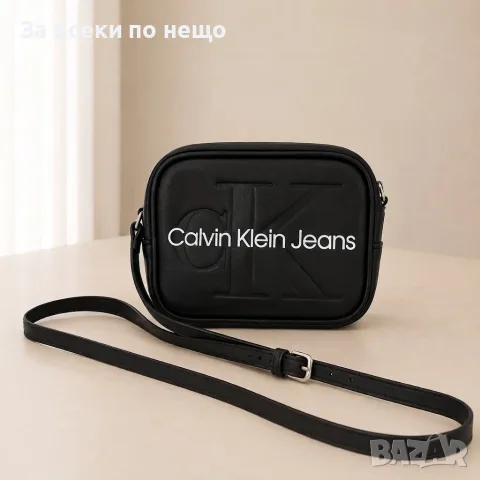 Calvin Klein Дамска Чанта С Дълга Дръжка За През Рамо - Черна Или Розова Код SBF10, снимка 2 - Чанти - 55732289
