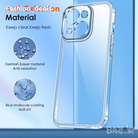 Нов Защитен калъф кейс гръб за телефон iPhone 14 Prо и 14 Plus + 2 закален стъклен протектор Айфон, снимка 6 - Калъфи, кейсове - 38171247
