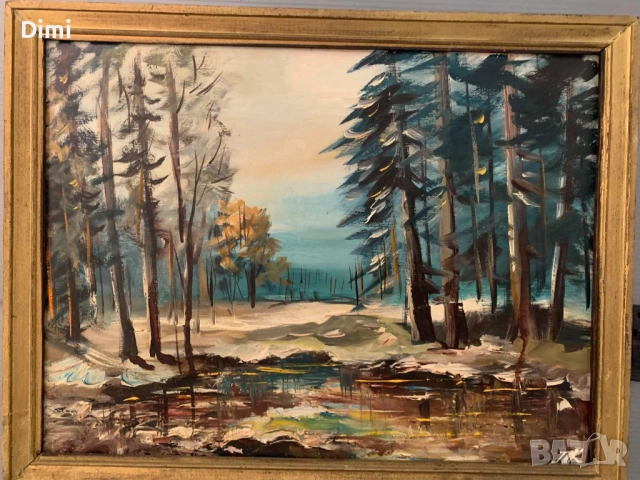 ПЕТЪР КОЛЕВ масло пейзаж, снимка 2 - Картини - 52838487