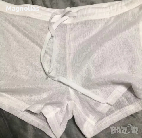 Секси прозрачни тънки шорти за мъже, плажни ежедневни дишащи, снимка 9 - Бельо - 52923171