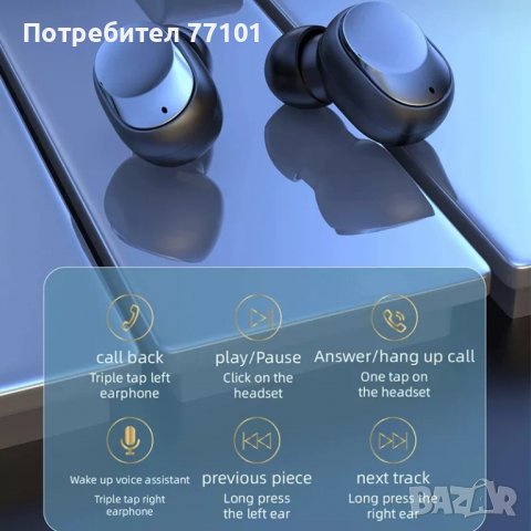 Bluetooth слушалки , снимка 3 - Bluetooth слушалки - 39794154