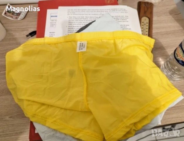 Мъжки Полупрозрачни Боксерки Yellow- Cafe- Green 💚 Orange 🍊 , снимка 2 - Бельо - 44447076
