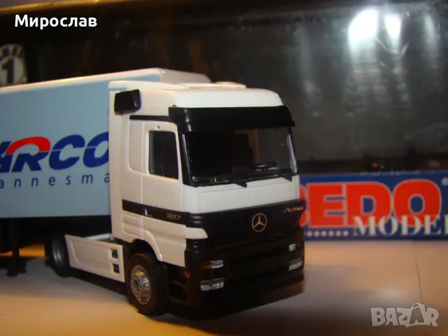 ALBEDO H0 1/87 MERCEDES BENZ ACTROS TIR ТИР КАМИОН МОДЕЛ, снимка 3 - Колекции - 48408644