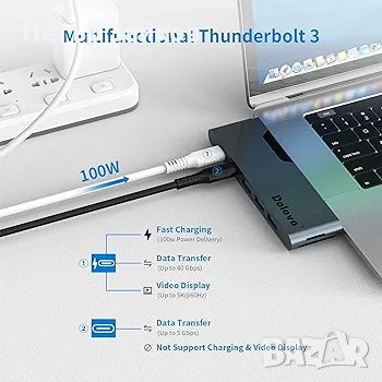 USB C хъб за MacBook, 8 IN 2, снимка 3 - Други - 42443123