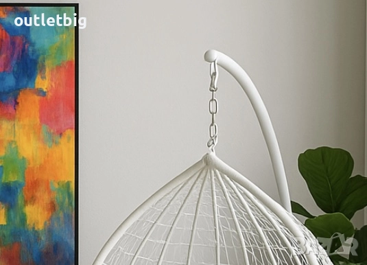 Градинска висяща люлка тип гнездо,яйце–Промоция!, снимка 2 - Градински мебели, декорация  - 52302332