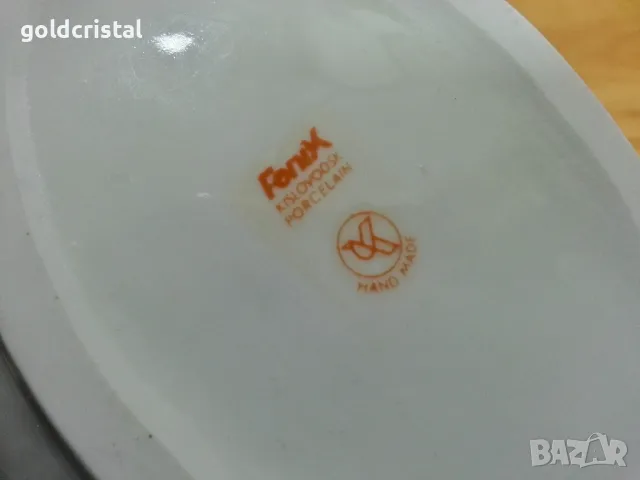 Стар руски порцелан купа фруктиера , снимка 6 - Антикварни и старинни предмети - 49691311