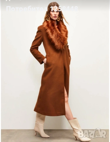Дамско дълго зимно палто, снимка 3 - Палта, манта - 53306792