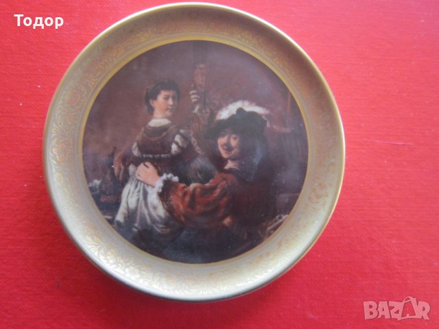 Уникална позлатена картина пано Рембранд, снимка 6 - Картини - 32069710