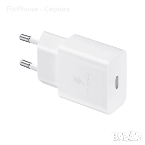 Оригинален адаптер Samsung 15W USB-C, EP-T1510NWEGEU, 220V Fast Charging в кутия, Бял , снимка 3 - Оригинални зарядни - 52572198