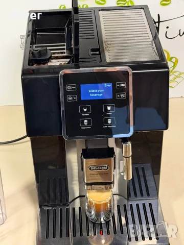 Кафемашина кафе автомат delonghi PERFECTA EVO с гаранция, снимка 4 - Кафемашини - 55997234