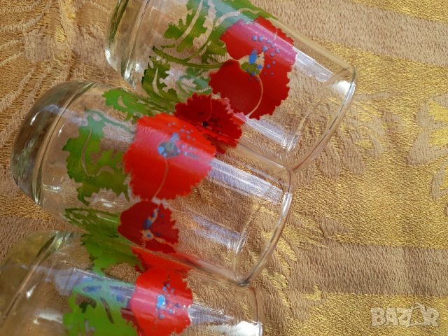 Ретро стъклени чашки , снимка 11 - Антикварни и старинни предмети - 44449222