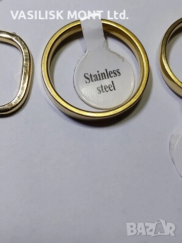 Комплект пръстени медицинска стомана, снимка 4 - Пръстени - 52794617