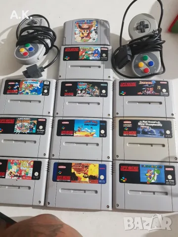 Nintendo SNES – 11 оригинални игри + 2 контролера PAL 🎮