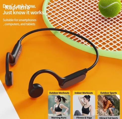 Bluetooth слушалки с технология Bone Conduction, снимка 2 - Слушалки, hands-free - 56057993