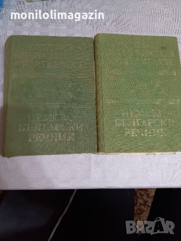 Немско-български подробни речници голям формат 1-2 том, обща цена 