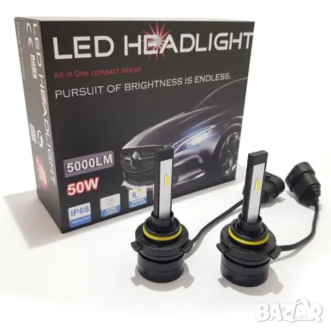 LED крушки 3500 9005 50W 5500K комплект 2 броя
