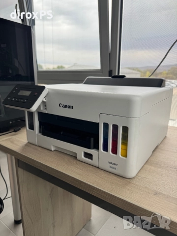 Canon MAXIFY GX5050 | Цветен мастиленоструен MegaTank принтер, снимка 2 - Принтери, копири, скенери - 52316060