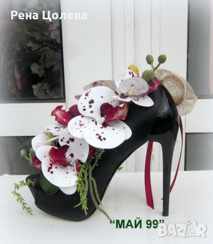 Екзотична орхидея в елегантна обувка, снимка 4 - Романтични подаръци - 54261842