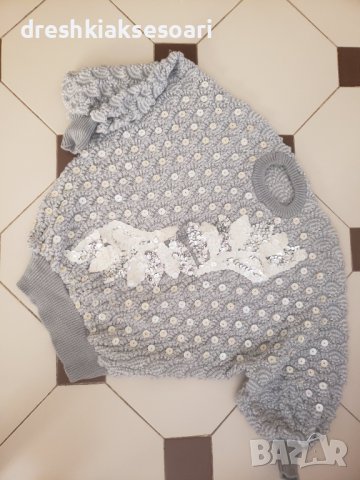 Единствена бройка !!! Плетена блуза с апликация , снимка 1