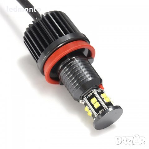 H8 LED ангелски очи Halo Ring лед крушка, angel eyes за BMW за E82 E90 E92 E60 E61 E63 E89 X6, снимка 2 - Аксесоари и консумативи - 29959516