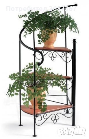 Цветарници и стойки за цветя и саксии от ковано желязо, снимка 10 - Стайни растения - 40218794