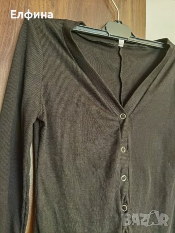 Черно боди с дълъг ръкав и крачолки, снимка 4 - Гащеризони - 37551664