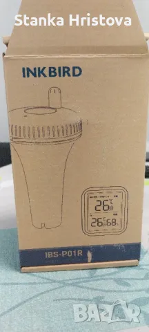 Сензорен безжичен термометър за басейн INKBIRD. 