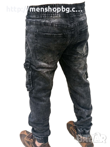 Мъжки карго дънки - графит, снимка 3 - Дънки - 44587433