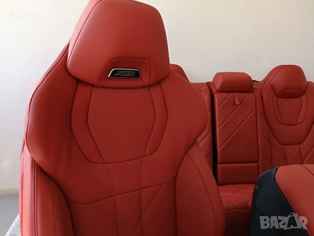 Нов салон седалки BMW XM X8 G09 Individual Leder Sakhir Orange Carbon, снимка 4 - Части - 52087660