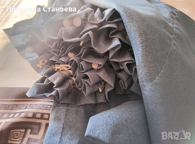 Два броя завеси в синьо , снимка 6 - Пердета и завеси - 52532311